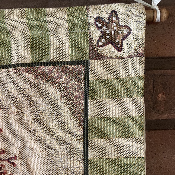 SEASHELL By The Sea Tapestry Wall Hanging w/Wood Rod by Susan Welsh BEACH OCEAN - Picture 11 of 12